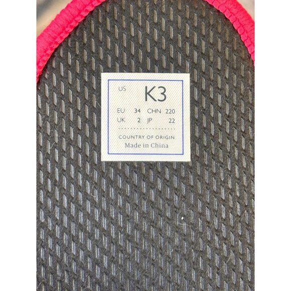 Rothys Slip On Shoes Girls Size 3 Sneakers  Pink Flamingo Round Toe - Picture 16 of 16